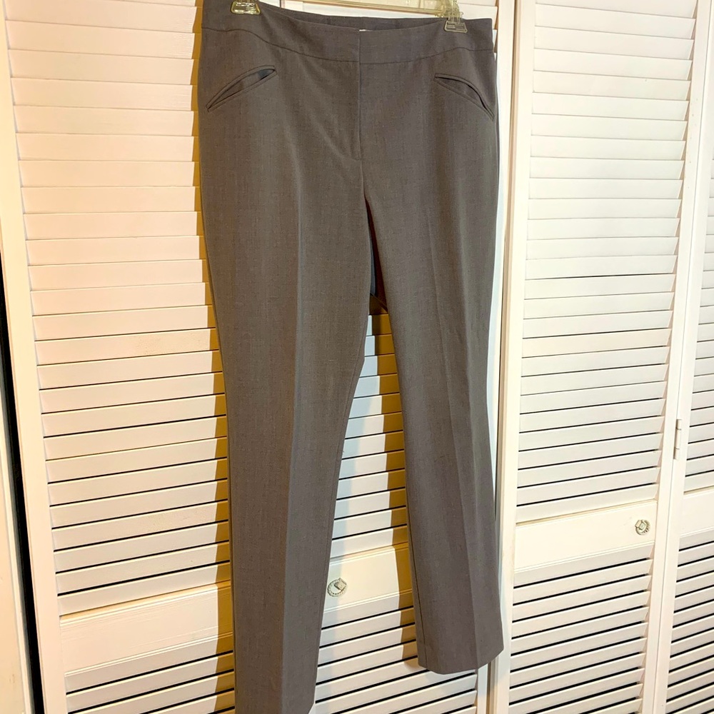 Tahari grey trousers sz 12